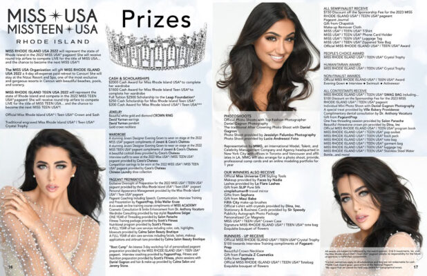 miss ri prize package
